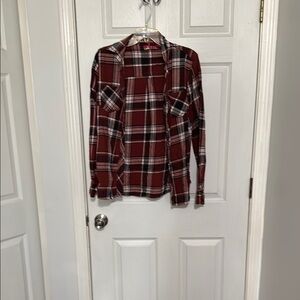 Men's Red Plaid Shirt